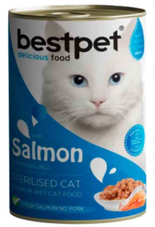 Bestpet Kısırlaştırılmış Somonlu 400 gr Kedi Maması kullananlar yorumlar